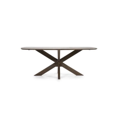 Eleonora Eettafel Nikki Deens ovaal Mangohout 200x100cm - bruin