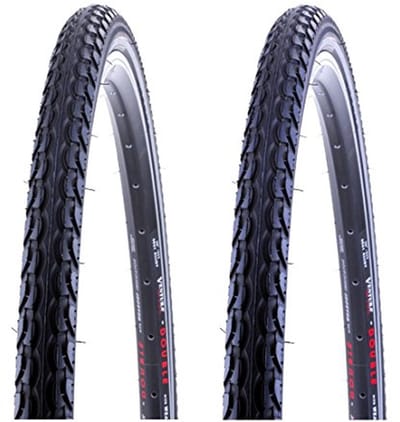 Fietsbanden Set - Banden en Slangen - Veilig Fietsen - Met Reflecterende Strepen - 28 Inch - Zwart
