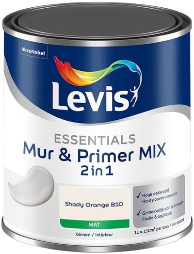 Levis - Essentials Mur & Primer Mix - Shady Orange B10 - Mengverf - 1 L