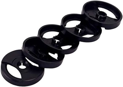 45 RPM adapter voor 7 inch vinyl platen - Universele draaitafel 5-pack (zwart) met hoge kwaliteit en duurzaamheid
