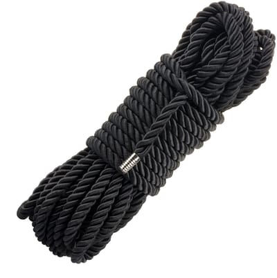 Being Fetish - Magic Touch Deluxe Silky Bondagetouw - 10 meter - Zwart