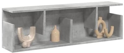 Wandkast 100x20x30 cm - Praktische Plank voor Keuken en Woonkamer - Betongaafkleurig