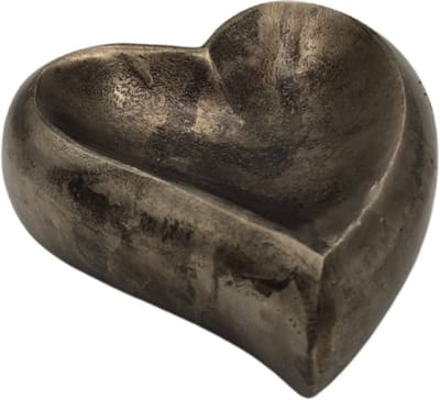 Urnenspecialist® - Urn Hartje - Urn Hart - As verwerking - 15ML - Night Black - Grijs - Antraciet - As - Mini Urn