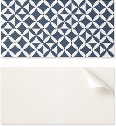 Zelfklevend vinylpaneel met decoratieve print, 100x50 cm, geometrisch bloemenpatroon