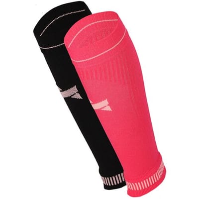 Xtreme Sockswear Kuit Sleeves Compressie Hardlopen - 2 paar - Voor Sport & Reizen - Unisex - Roze - Maat 35/38