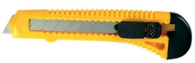 Werkmes - Afbreekmes - Interlock - Uitschuifbaar - Precisie snijmes - 18mm - 1 stuk - Jonyx