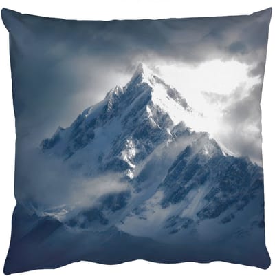 Sierkussens - Kussentjes Woonkamer - 50x50 cm - Sneeuw - Berg - Wolken