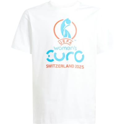 Kinder-T-shirt adidas Official Emblem Euro 2025