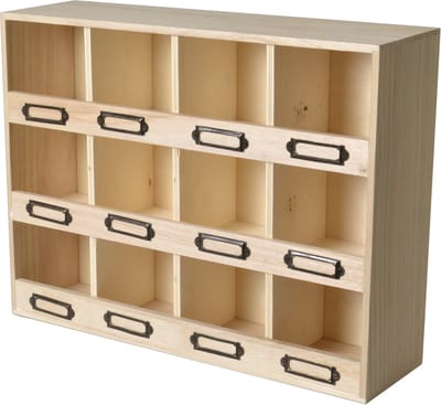 WOOD RACK 41X11X31CM