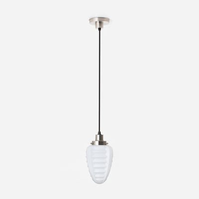 Hanglamp aan snoer Parole 20's Matnikkel - Art Deco Trade