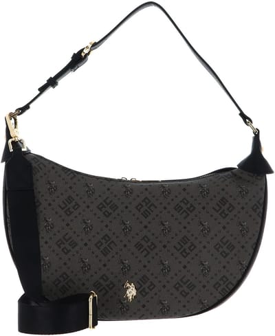 U.S. POLO ASSN. schoudertas New Hampton Hobo Bag Black zwart