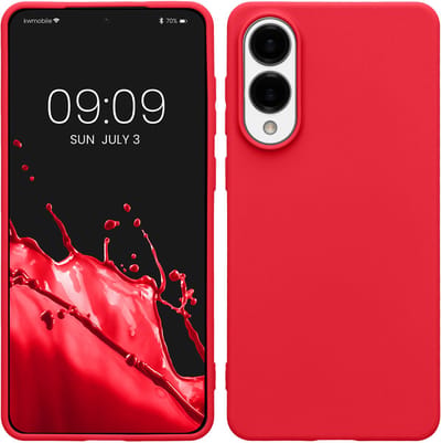 kwmobile telefoonhoesje geschikt voor Samsung Galaxy S25 Edge - Hoesje voor smartphone - Back cover in neon roze