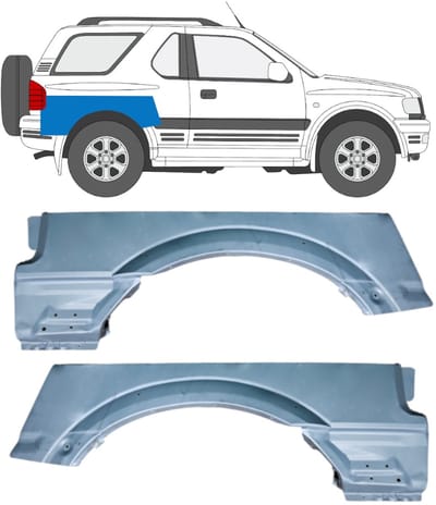 Reparatiepaneel achterspatbord voor Opel Frontera B 1999-2002 / Links / Rechts