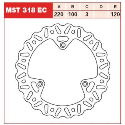 Remschijf TRW MST318, 1 Stuk
