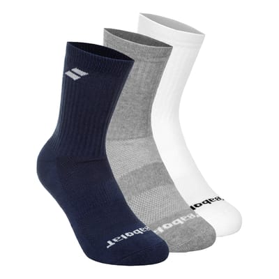 Babolat Crew Sokken 3 Paar - Sport & Dagelijks Gebruik - Maat 35-38