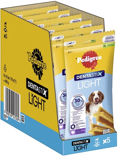 Pedigree Hondensnack Dentastix Light Medium - 30 stuks - Voordeelverpakking