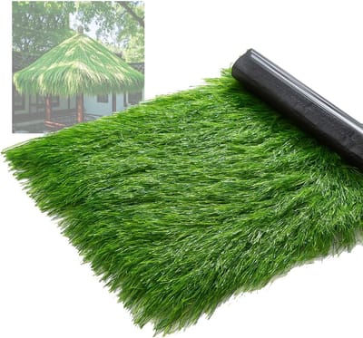 Kunstgras Rol - Synthetisch Riet - Buiten Decoratie - Waterdicht Hittebestendig - 1 x 4.5 m - Natuurlijk Groen