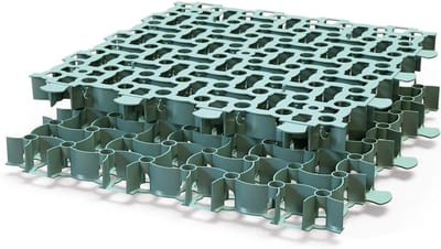 Plastic Grastegels - Grindtegels Tuin - Pad Aanleggen - Ecologisch Alternatief - 16 Stuks - Groen