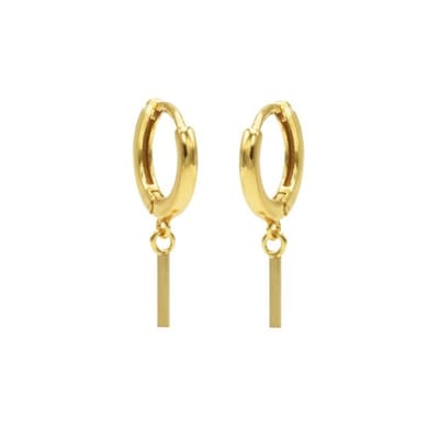 Karma Oorringen Hinged Hoops Square Tube Goud