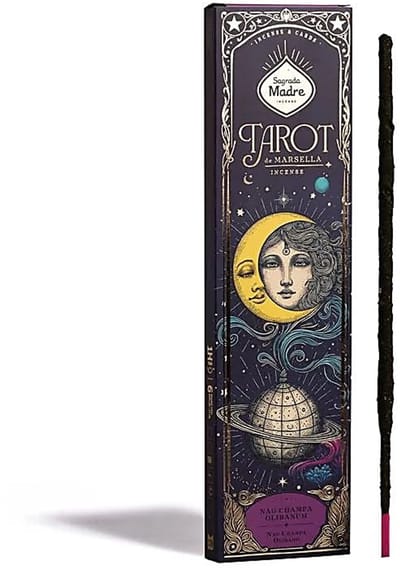 Sagrada Madre wierook - tarot de marseille - nag champa frankincense - 2 grote arcana tarotkaarten - 1 doosje 6 stokjes