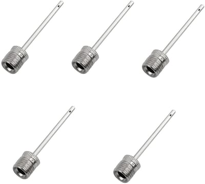 TOVBMUP 5 stuks Ballenpomp naalden - 7,5 mm diameter - Draagbaar - Amerikaanse stijl ballenpompnaald - Materiaal: metaal - Geschikt voor basketbal, voetbal, volleybal