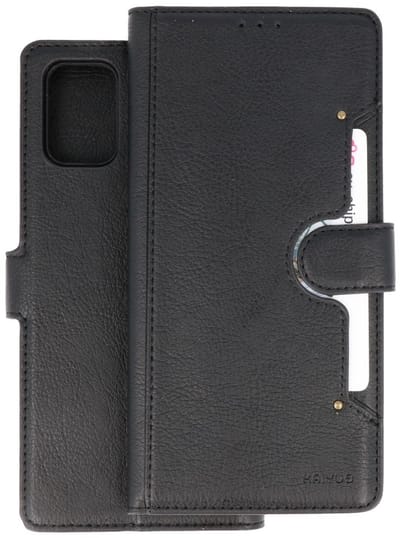 KAIYUE - Luxe Portemonnee Hoesje - Pasjeshouder Telefoonhoesje - Wallet Case - Geschikt voor Samsung Galaxy A71 - Zwart