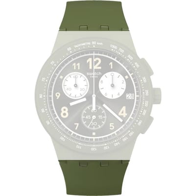 Swatch Plastic - New Chrono - SUS ASUSG406 Nothing Basic About Green Horlogeband