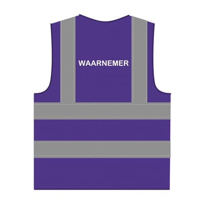 Waarnemer hesje RWS paars