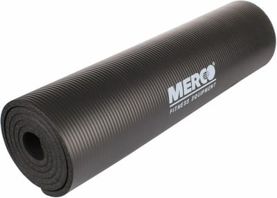 Merco - Yogamat - NBR 10 Fitness mat -  met draagriem - Zwart