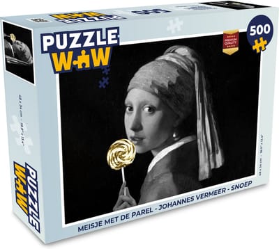 Puzzel Meisje met de parel - Johannes Vermeer - Snoep - Legpuzzel - Puzzel 500 stukjes