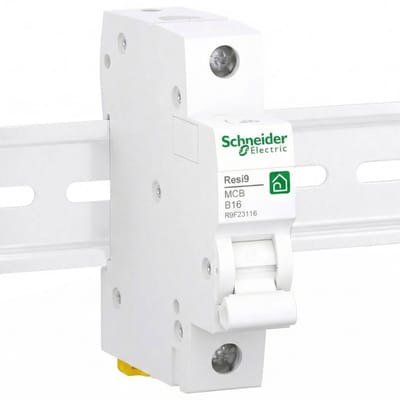 Overstroomschakelaar Schneider Electric R9F23116, automatische schakelaar 1P 16A 230V