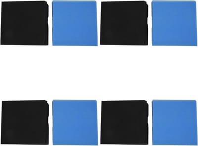 Akoestische Platen - Geluidsdempend Schuim - Studio Optimalisatie - Uniform Wigontwerp - 48 Stuks - Blauw Zwart