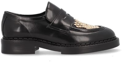 Alpe Chester loafers in zwart leer