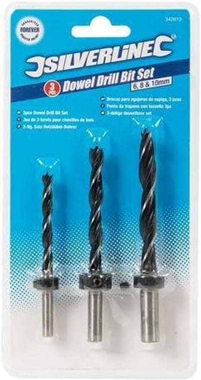 Deuvelboor Set 3 Delig - 6, 8 en 10 mm - Voor Hout en Kunststof