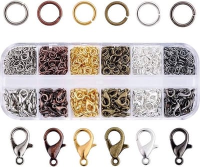 Knaak Sieradenset - 960 Stuks - Karabijnsluitingen & Splitringen - Multikleur - DIY Sieraden Maken