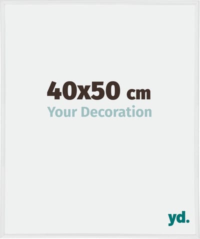 Your Decoration - Fotolijst 40x50 cm - Kunststof - Wit Hoogglans - Annecy