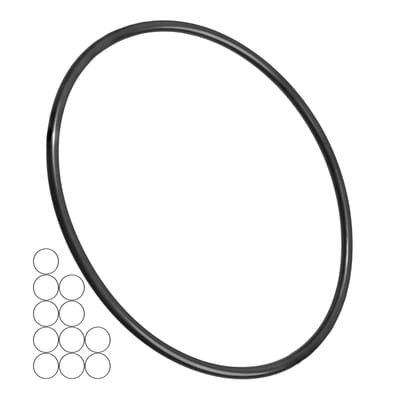 12 stuks, AD Ø 90 mm, ID Ø 82 mm, dikte 4 mm, zwart, nitril rubber, rubberen ringen voor reparatie van sanitair, machines, motoren, afdichtingsset rubberen O-ring, platte