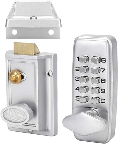 Dailygoods- Codeslot Waterdicht - Mechanisch Deurslot - Toetsenbord Deurslot - Huisveiligheidsaccessoire - Geschikt voor Houten Deuren - Binnen/Buiten Gebruik