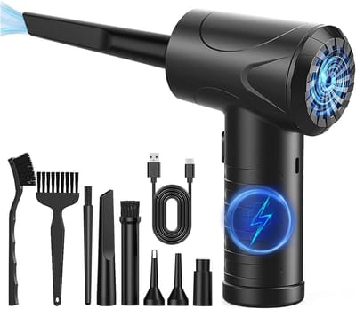 HEZIVO® Air Duster - Perslucht - Blazen & Zuigen - Draadloos en Oplaadbaar - 3 Versnellingen - USB-oplaadbaar - 51000 omw/min