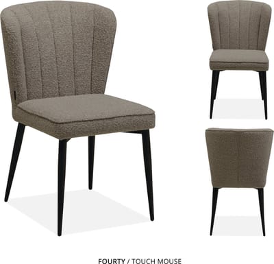 MX Sofa Eetkamer stoel Fourty | kleur: Mouse