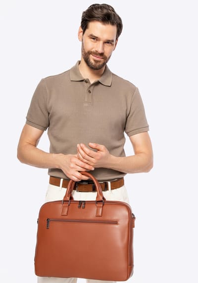 WITTCHEN Laptoptassen 16" Lege Look Bruin - Stijlvol en praktisch