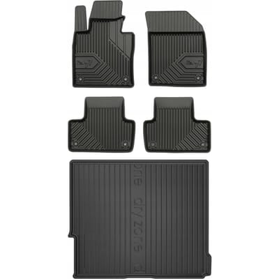 FROGUM Lijn 77 – Automatten & kofferbakmat – Perfecte pasvorm – Hoge beschermrand – Geurloos TPE (Volvo XC60 II)