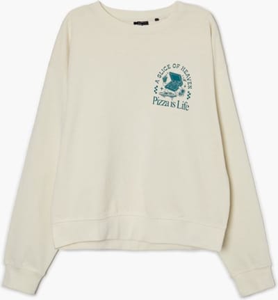 Starry Indigo - Heren sweatshirt wit maat S