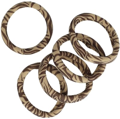Haarsoires Haarelastieken Basic - Endless - Dierenprint - Bruin - Set van 5 - Eenvoudige Haar Elastieken voor Dagelijks Gebruik
