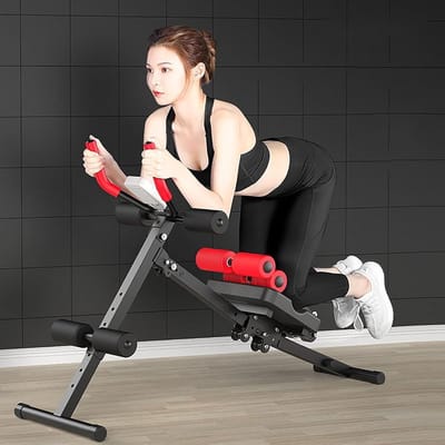 Taille Trainer AB Machine - Buikspier Trainer - Core Training - Met Elleboogsteun - Max 250 Pond - Zwart