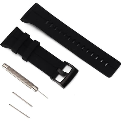 Bracelet de montre d'extérieur en silicone pour Suunto Spartan Ultra black