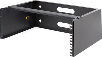 StarTech.com WALLMOUNT4 4U Wall Mount Network Rack - 14 Inch Deep (Low Profile) - 19" Patch Panel Bracket for Shallow Server and IT Equipment