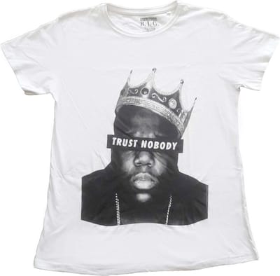 Biggie Smalls - Trust Nobody Dames T-shirt - XS - Wit
