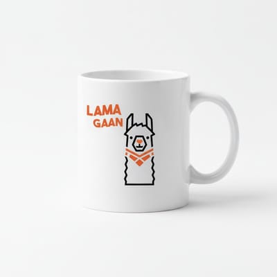Lama Gaan Mok – Grappige Lama Quote Koffiemok – 330 ml Keramische Mok Cadeau