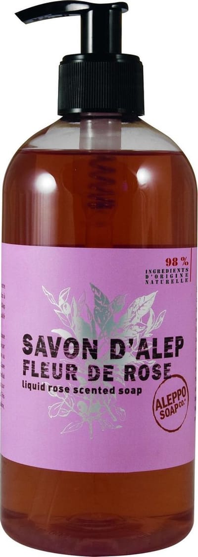 Aleppo Soap Co Rooszeep met pomp 500 Milliliter